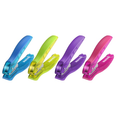 Paper Pro EZ Squeeze One-Hole Punch, 10-sheet capacity, Assorted 2401